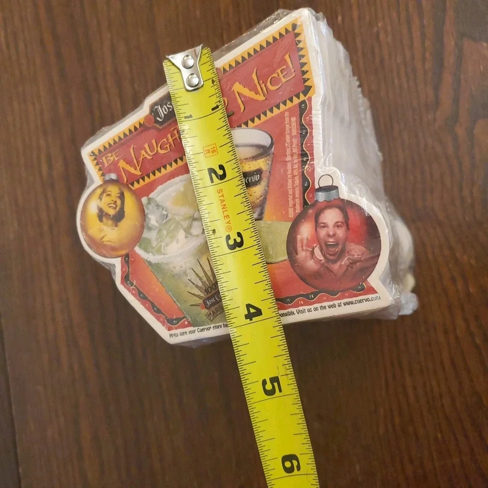 Vtg Lot of 90 Jose Cuervo Margarita Coasters 'Be Naughty and Nice' Holiday 2000s